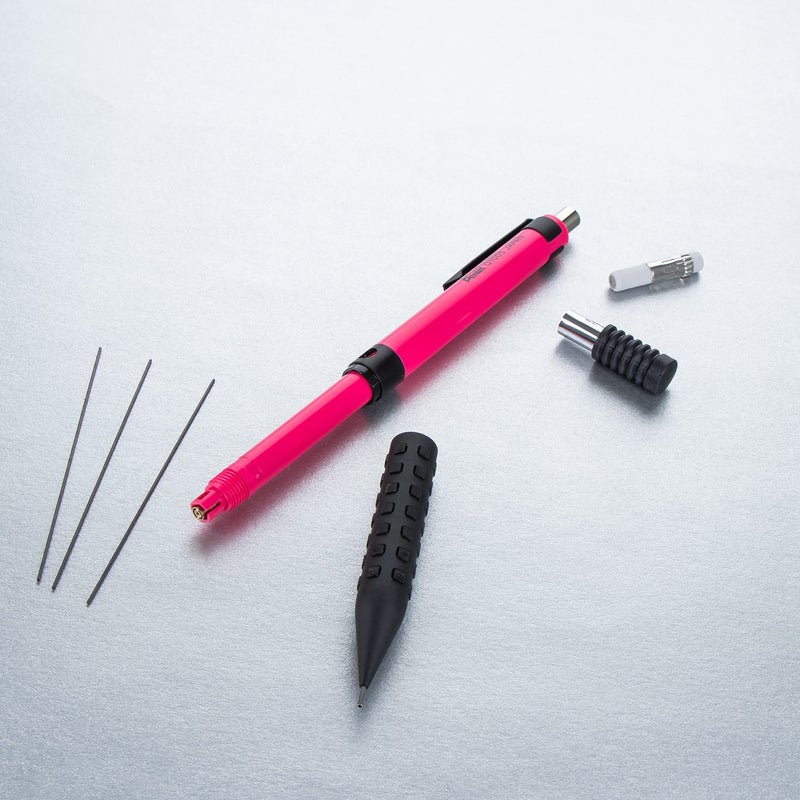 Pentel Smash Drafting Mechanical Pencil (0.5mm) - Special Edition Pink and Black w/Tube - Image 5